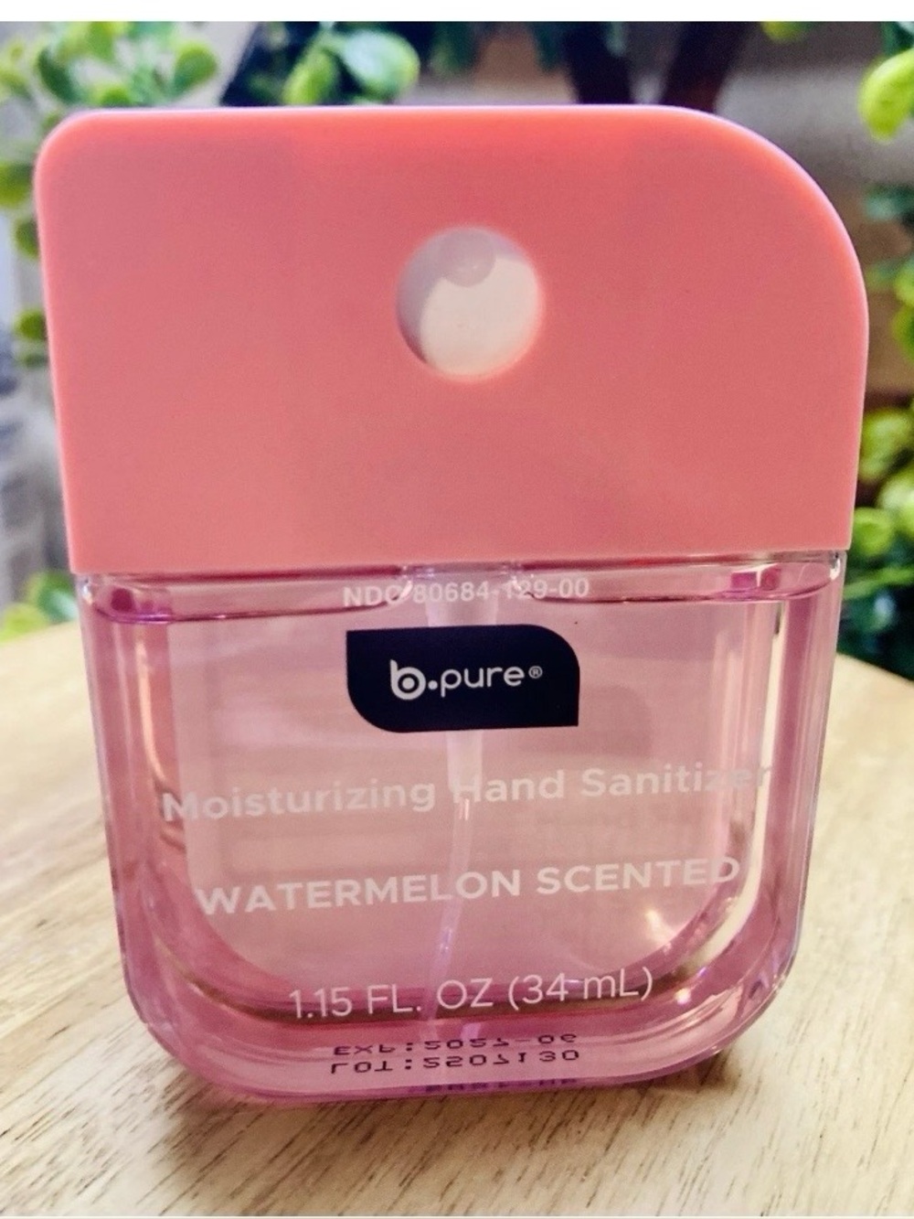 Pink Moisturizing Hand Sanitizer - Watermelon Scented 1.15 fl oz Viral